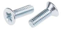 553-425 RS PRO Pozidriv M4 Countersunk Steel Machine Screws DIN 965Z x 12.0mm