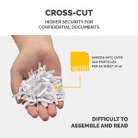 4401501 Fellowes Powershred LX45 17L Cross Cut Shredder Moderate Use In Small And Home Office Environments