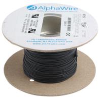 6712-bk005 Alpha Wire Ecogen Ecowire Series Black 0.2 mm² Hook Up Wire, 24 AWG, 7/0.20 mm, 30m, MPPE Insulation, 6712 BK005