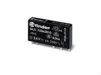 345170124010 Finder DIN Rail Non-Latching Relay, 12V dc Coil, 6A Switching Current, SPDT