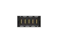 214552-e ERNI ERNI MicroSpeed Power Module Series Vertical Board Housing, 5 Contact(s), 2 mm Pitch, 1 Row, Shrouded