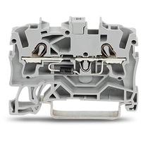 2002-12111000-410 WAGO 2002-1211/1000-410 TOPJOB S Series Grey, 2.5mm², 1-Level, Push-In Cage Clamp Termination
