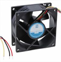 144-4130 RS PRO Axial Fan, 24 V dc, DC Operation, 94.3m³/h, 4.32W, 150mA Max, 80 x 80 x 32mm
