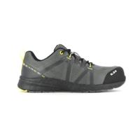 6322-6 S.24 KOMET S1P Unisex Black, Grey, Yellow CROSSFIBRE Toe Capped Safety Trainers, UK 6, EU 40
