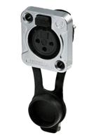 rrx3f-z-001-0 Re-An Products Socket Mount XLR Connector, Female, IP65, 3 Way