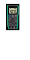k1021r Kyoritsu Handheld Digital Multimeter, True RMS, 10A ac Max, 10A dc Max, 600V ac Max