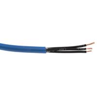 12421 Lapp ÖLFLEX EB Control Cable, 3 Cores, 0.75 mm² CSA 18 AWG, Unscreened, 50 m, Blue Polyvinyl Chloride Sheath
