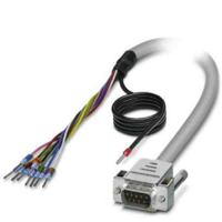 2926399 Phoenix Contact Male 9 Pin D-sub to Male Unterminated Serial Cable, 2m PVC, D9SUB Series