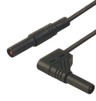 934078100 Hirschmann Test & Measurement, 16A, 1000V ac/dc, Black, 250mm Lead Length