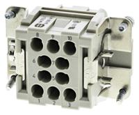 09320103101 HARTING Heavy Duty Power Connector Insert, 16A, Female, Han EE Series, 10 Contacts