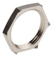 52103240 Lapp Silver Nickel Plated Brass Cable Gland Locknut, PG16 Thread