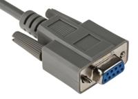 182-8897 RS PRO Female 9 Pin D-sub to Female 9 Pin D-sub Serial Cable, 1m PVC
