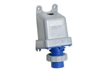 2cma167044r1000 Amphenol Industrial, 2CMA1 IP67, IP69 Blue Wall Mount 2P+E Angled Industrial Power Plug, Rated At 16A, 250 V