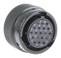 62gb-56t14-19sn Amphenol Limited, 62GB 19 Way Cable Mount MIL Spec Circular Connector PlugOlive, Socket Contacts,Shell Size 14, Bayonet