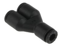 3140-04-00 Legris LF3000 Series Y Tube-to-Tube Adaptor, Push In 4 mm to Push In 4 mm, Tube-to-Tube Connection Style