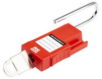 175-1185 RS PRO Red 1-Lock ABS, Steel Safety Lockout Padlocks, 5mm Shackle, 41mm Attachment