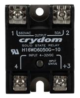 h16wd6050g-10 Sensata Crydom H16WD Series Solid State Relay, 50 A Load, Panel Mount, 690 V ac Load, 32 V dc Control