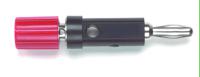 2894-2 Pomona Red Test Connector Adapter With Brass contacts and Nickel Plated - Socket Size: 4mm