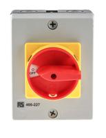 466-227 RS PRO 4P Pole DIN Rail Isolator Switch - 32A Maximum Current, 11kW Power Rating, IP65