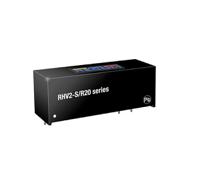rhv2-2424sr20 Recom RHV2 DC-DC Converter, 24V dc/ 84mA Output, 5 → 24 V dc Input, 2W, Through Hole, +85°C Max Temp -40°C Min