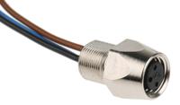 933383100-elke-3308-v-fm-8-05 Hirschmann Female 3 way Receptacle to Free End Sensor Actuator Cable, 0.5 m