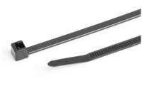 111-03083 HellermannTyton Cable Ties, Inside Serrated, 150mm x 3.5 mm, Black Polyamide, Pk-100