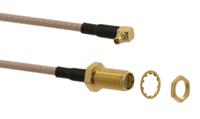 89761-6820 Molex 89761 Series Female SMA to Male MMCX, 152.4 mm 50 Ω