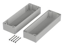 62236300 Bopla Euromas II Series Light Grey Polycarbonate General Purpose Enclosure, IP65, Light Grey Lid, 240 x 80 x 80mm
