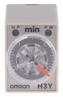 h3y-4-ac200-230-3m Omron H3Y-4 Series DIN Rail, Surface Mount Timer Relay, 200 → 230V ac, 4-Contact, 0.1 → 3min, 1-Function,