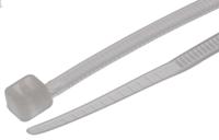 811-1704 RS PRO Cable Tie, 142mm x 2.5 mm, Natural Nylon, Pk-100