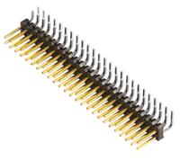 tsw-125-08-l-d-ra Samtec TSW Series Right Angle Through Hole Pin Header, 50 Contact(s), 2.54 mm Pitch, 2 Row, Unshrouded
