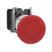 xb4bs84462 Schneider Electric Harmony Series Trigger Action Emergency Stop Push Button, Panel Mount, 22.5mm Cutout, IP66, IP67,
