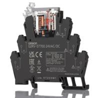 g2rv-st700-24vacdc Omron G2RV-ST Series Electromechanical Interface Relay, DIN Rail Mount, 24V ac/dc Coil, SPDT, 1-Pole, 6A Load