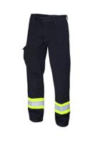 5816-nvy-s30 ProGARM 5816 Men's Navy, Yellow VXS+ Woven Inherent Fabric, Size 30S Waist Size 30 in W 30in L
