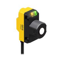qs18una Banner Ultrasonic Block Proximity Sensor, M18, 500 mm Detection, NPN NO/NC, 12 → 30 V dc