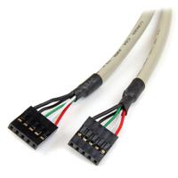 usbplatelp StarTech.com USB 2.0, Female 5 Pin IDC to Female USB A, 480Mbps