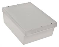 186-2252 RS PRO Grey ABS Enclosure, IP65, IK07, Grey Lid, 198.05 x 144.7 x 72.25mm