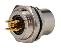 t4143012051-000 TE Connectivity Circular Connector, 5 Contacts, Front, M12 Connector, Socket, Female, IP67, M12 Series