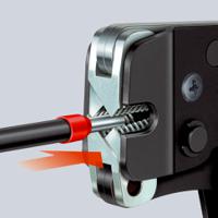 97-53-09 Knipex Hand Ratcheting Crimp Tool for Bootlace Ferrule, 0.08 → 16mm² Wire