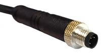 pxptpu05fim04acl010pur Bulgin Male 34 way M5 to 4 way Free End Sensor Actuator Cable