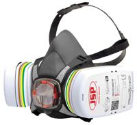 bht0c3-0l5-n00 JSP PressToCheck Series Half-Type Mask Respirator, Size Medium, Hypoallergenic