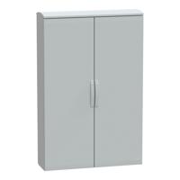 nsyplat15103g Schneider Electric PanelSeT Series Fibreglass Reinforced Polyester Double-Door-Door Floor Standing Enclosure, Opaque