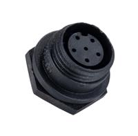 px041206s Bulgin Circular Connector, 6 Contacts, Front Mount, Miniature Connector, Socket, Female, IP68, Buccaneer 400 Series