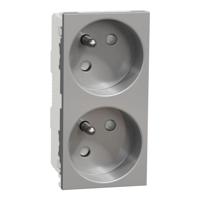 nu306930 Schneider Electric Grey, 2 Gang, New Unica