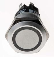 82-55511134 EAO 82 Series Illuminated Push Button Switch, Momentary, Panel Mount, 19mm Cutout, SPDT, Green LED, 240V, IP65, IP67