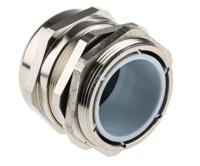 831-9062 RS PRO Metallic Nickel Plated Brass Cable Gland, PG36 Thread, 22mm min., 32mm max., IP68