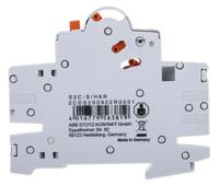 2cds200922r0001-s2c-sh6r ABB Auxiliary Contact, 2 Contact, 1NC + 1NO, Side Mount S2C