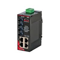 sl-6es-4st N-Tron SL-6ES Series Panel Mount Ethernet Switch, 4 RJ45 Ports, 10/100Mbit/s Transmission, 10 → 30V dc