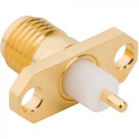 132147-48 Amphenol RF, Jack Panel Mount SMA Connector, Solder Termination, Straight Body