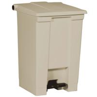 fg614400beig Rubbermaid Commercial Products Legacy 12gal Beige Pedal Plastic Waste Bin